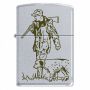 Zapalniczka benzynowa Zippo Myśliwy Satin Chrome - 2